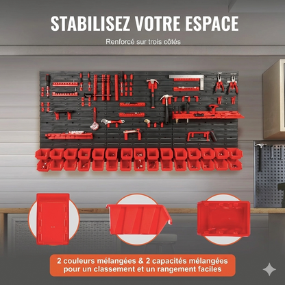Bacs de rangement outillages muraux