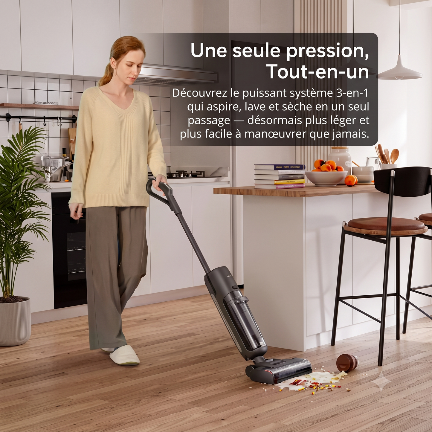 Aspirateur Laveur 2-en-1 150W