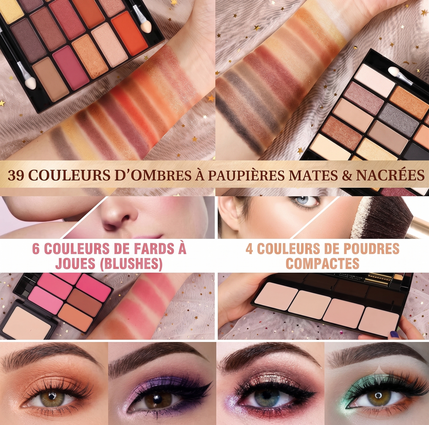 Coffret de maquillage à 39 pièces