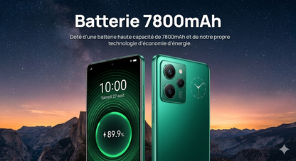 Smartphone android 7,3 pouces à batterie 7800 mAh