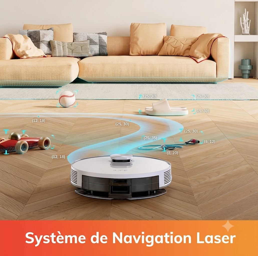 Robot Aspirateur Laveur 5000Pa