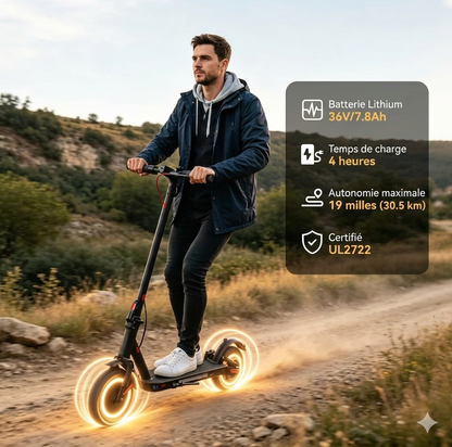 Trottinette électrique autonomie à 35 km