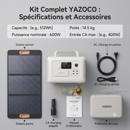 Centrale électrique Portable 600W