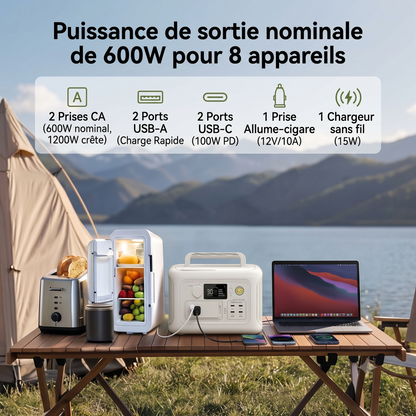 Centrale électrique Portable 600W