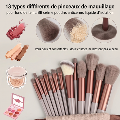 Ensemble de 13 pinceaux de maquillage