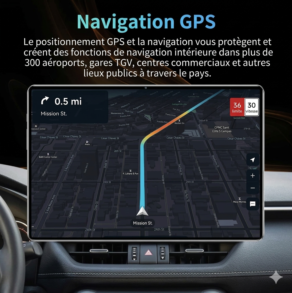 Tablette Android avec batterie 12000 mAh