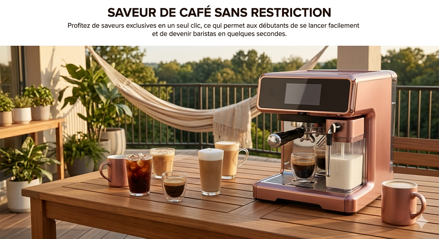 Barista pro 20 bars avec mousseur de lait