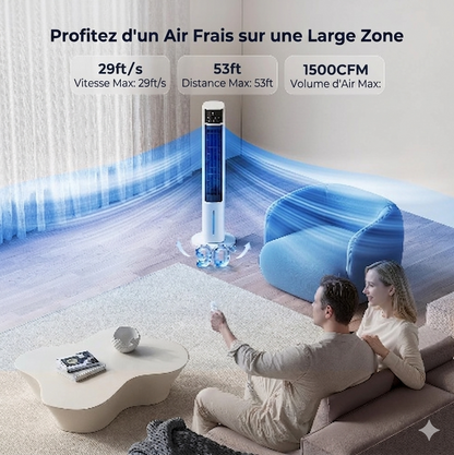 Ventilateur avec écran tactile
