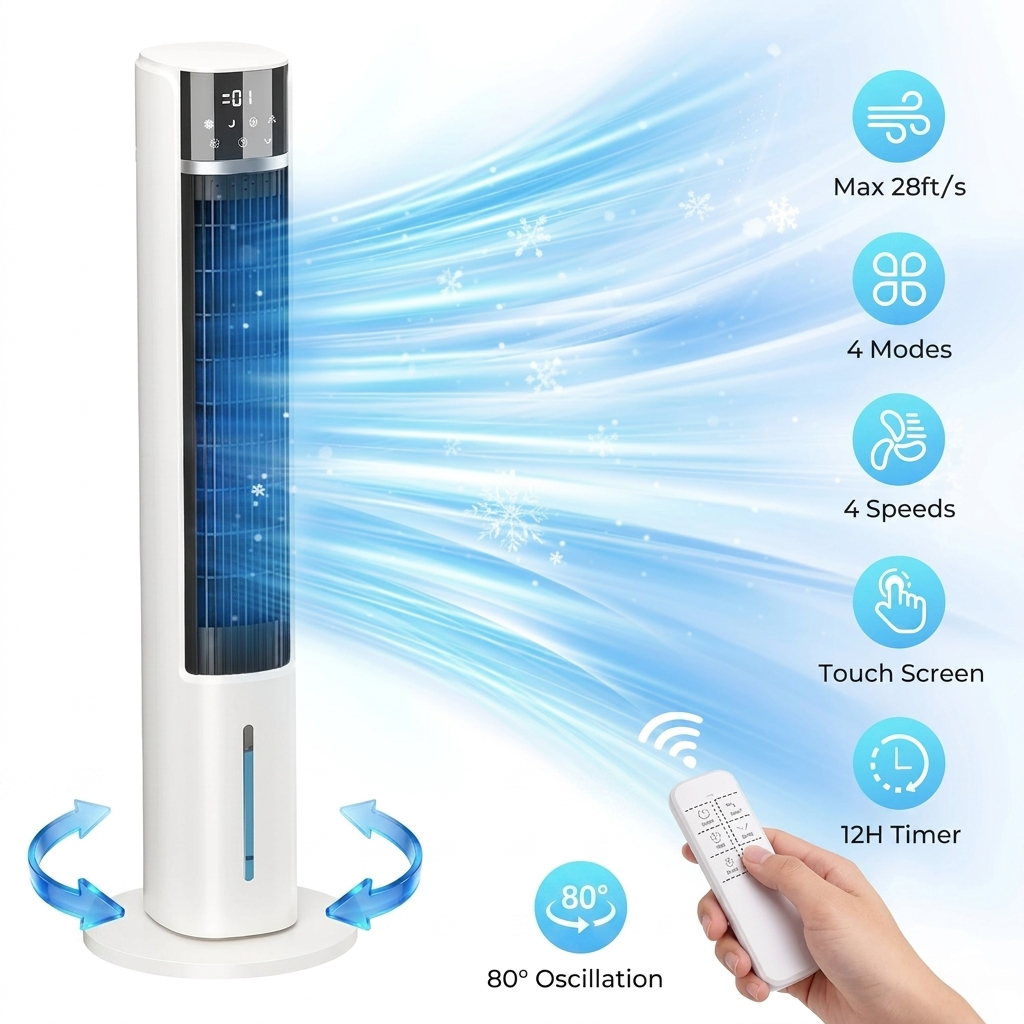 Ventilateur avec écran tactile