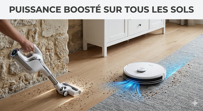 Robot aspirateur laveur 5000Pa