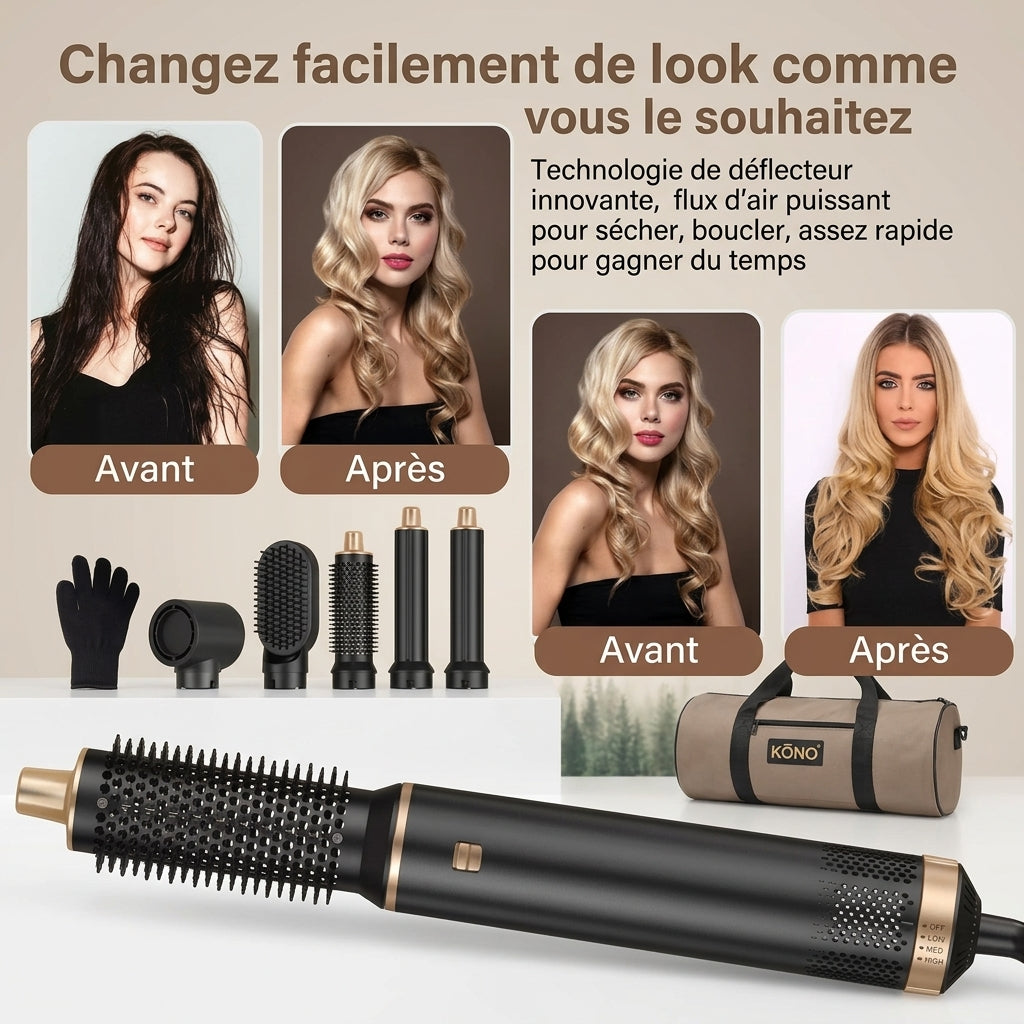 Brosse Soufflante 5-en-1 Multifonction
