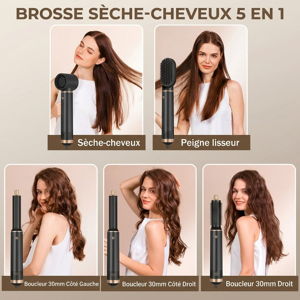 Brosse Soufflante 5-en-1 Multifonction