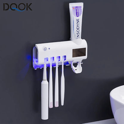 Porte-brosse à dents avec distributeur de dentifrice