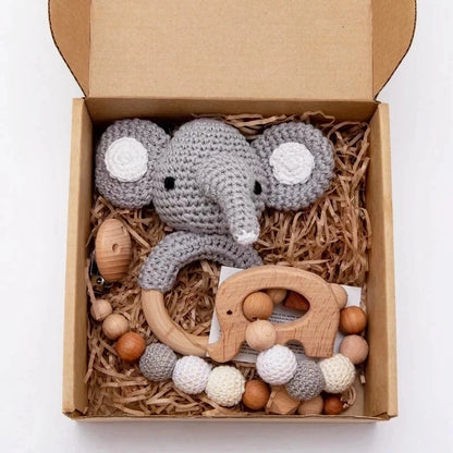 Ensemble de hochets en bois pour bébé
