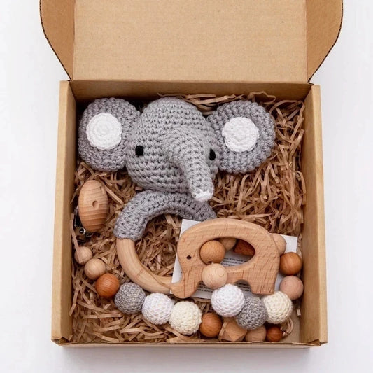 Ensemble de hochets en bois pour bébé