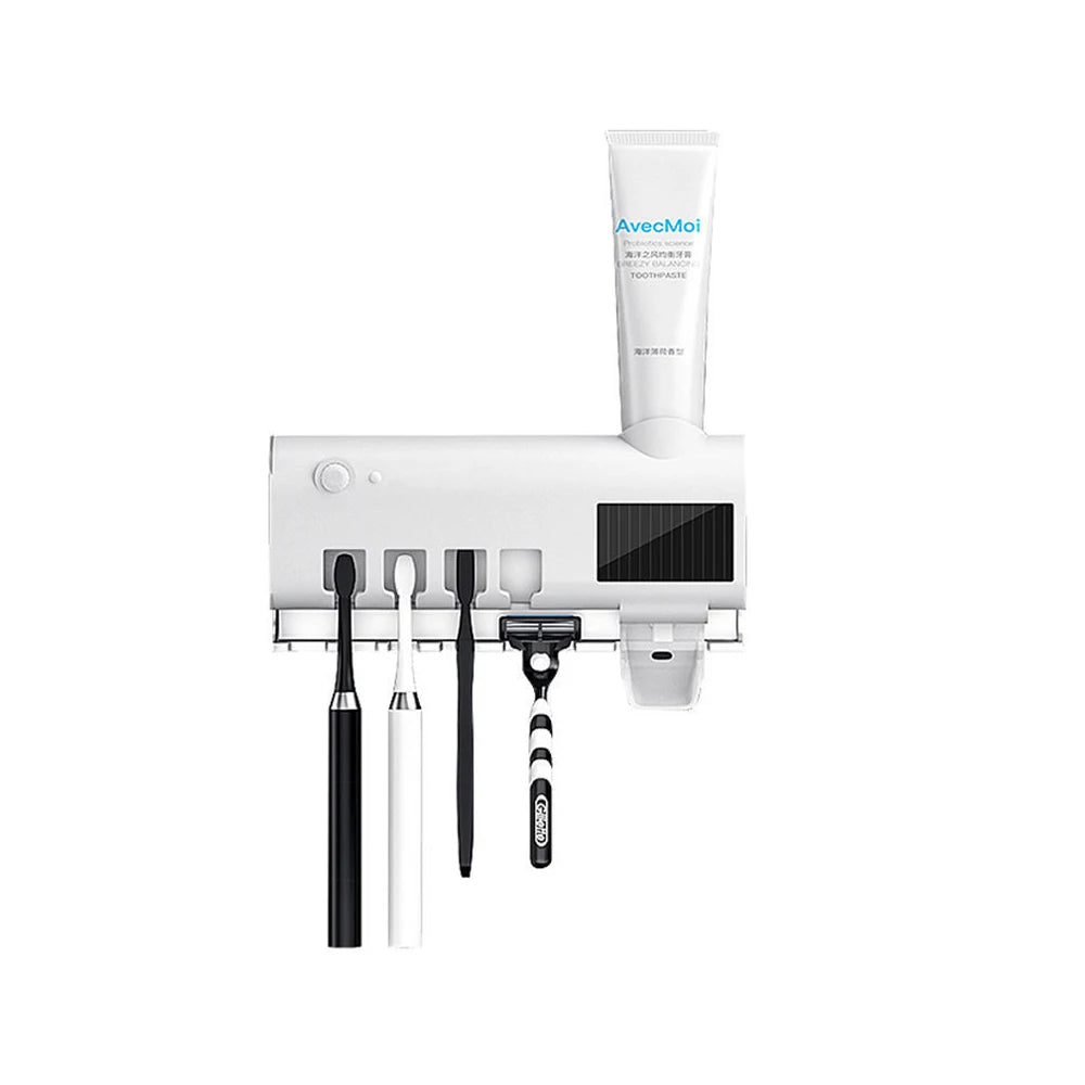 Porte-brosse à dents avec distributeur de dentifrice