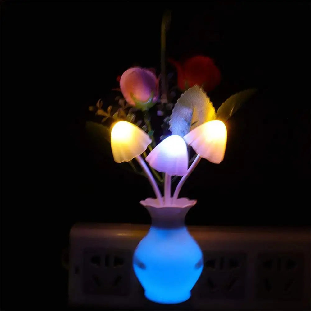 Veilleuse LED en forme de rose