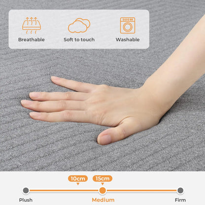 Matelas pliable en 3 parties en mousse à mémoire de forme