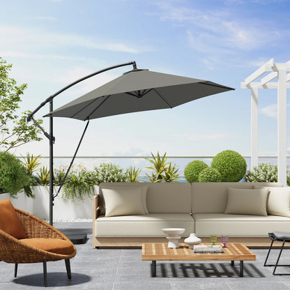 Parasol de jardin à manivelle &amp; Protection UV