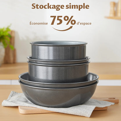 Ensemble de 7 pièces de casseroles et poêles en céramique