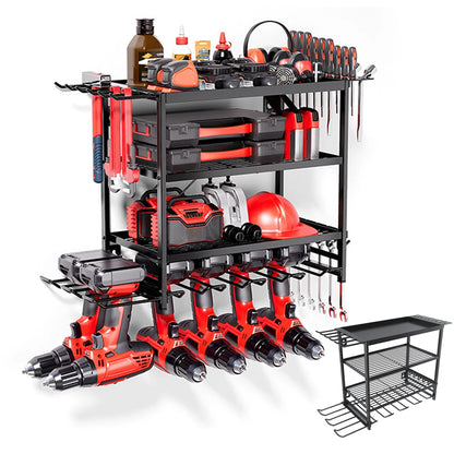 Étagère de rangement pour outils électriques à 4 niveaux
