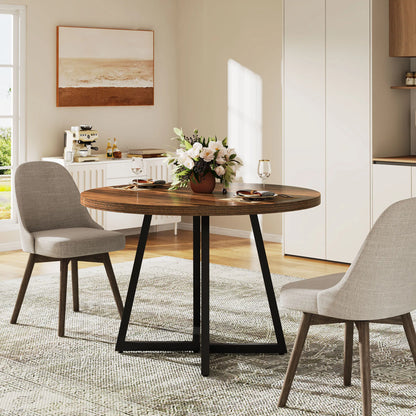 Table ronde nordique en bois massif 80cm