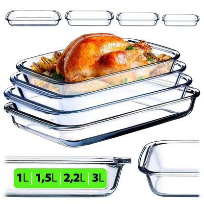 Ensemble de plats à four rectangulaires