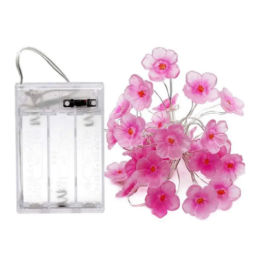 Guirlande lumineuse à 30 LED en forme de fleur