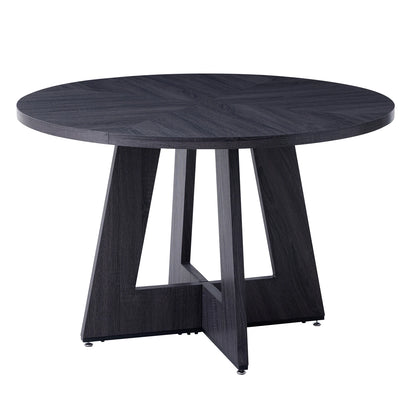 Table ronde nordique en bois massif 120cm