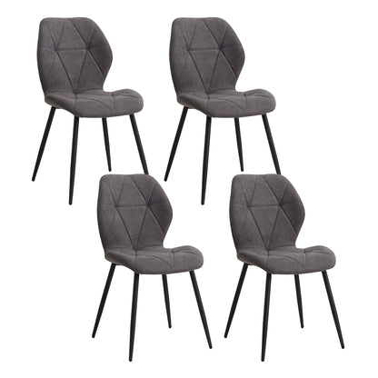 Ensemble de chaises en tissu de lin