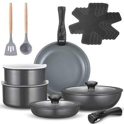 Ensemble de 7 pièces de casseroles et poêles en céramique