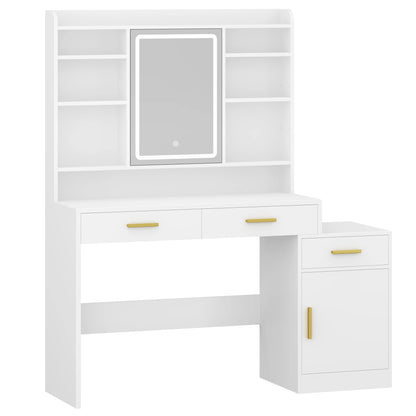 Coiffeuse de chambre avec grand miroir