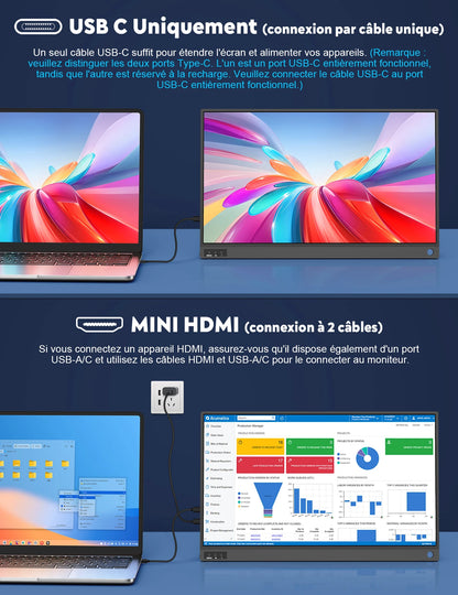 Écran Portable 21,5 Pouces 100Hz