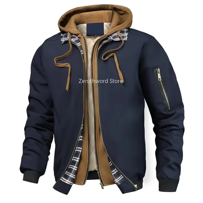 Veste coupe-vent chaude pour homme