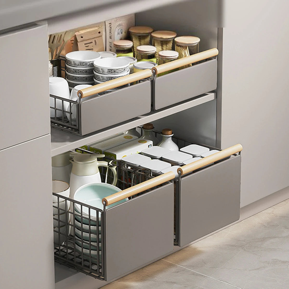 Tiroir extensible de cuisine