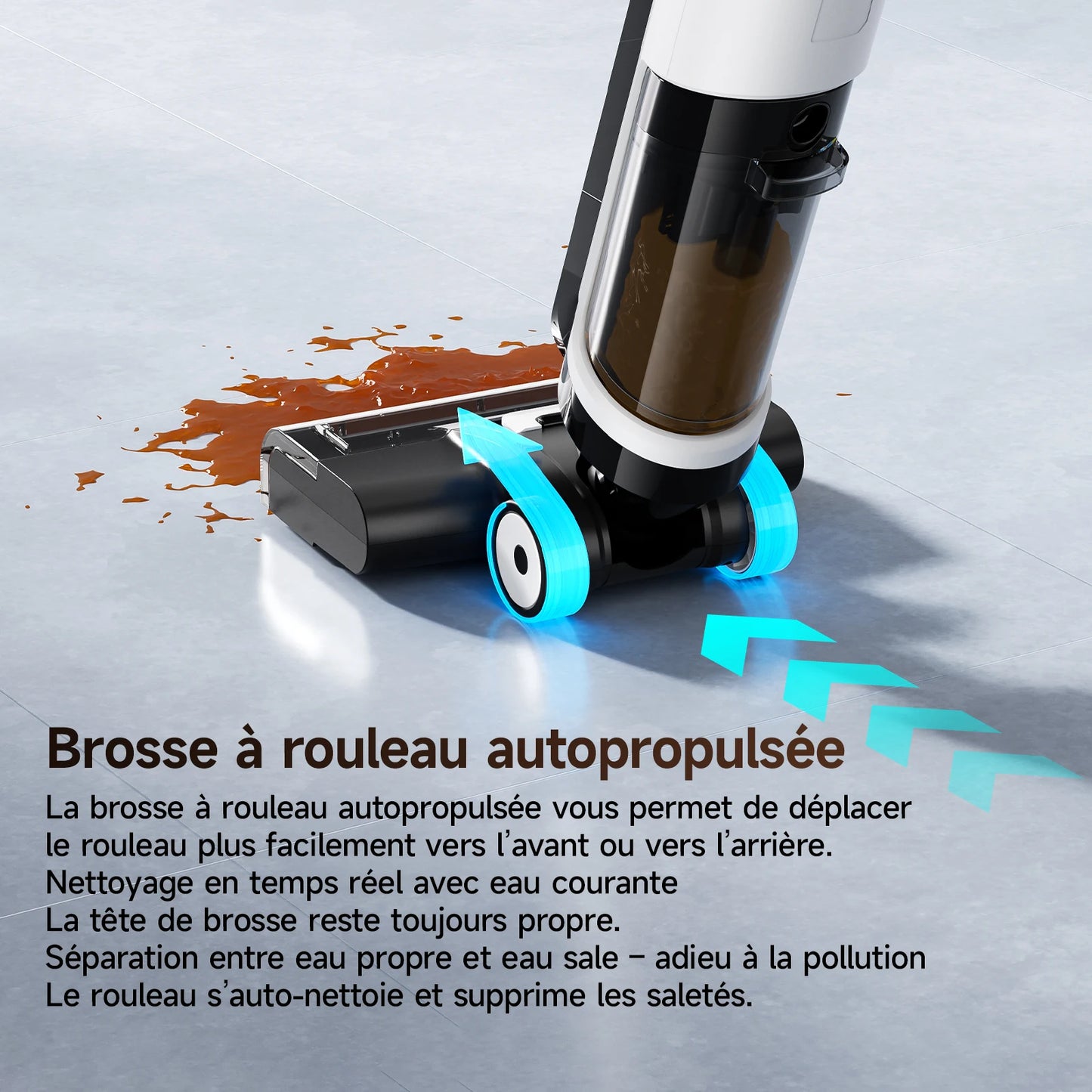 Aspirateur eau et poussière sans fil multi-surfaces