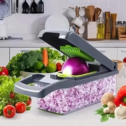 Hachoir à légumes multifonctionnel 14/16 en 1