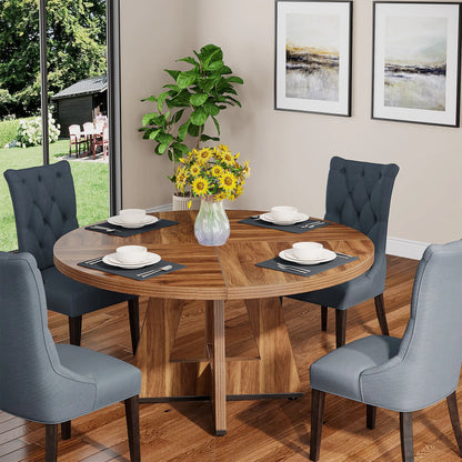 Table ronde nordique en bois massif 160cm