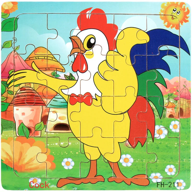Puzzle 3D en bois de 20 pièces