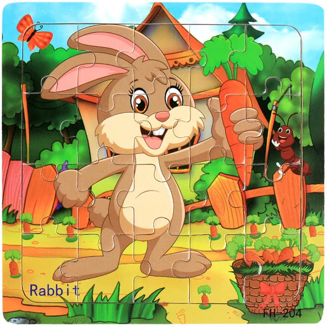 Puzzle 3D en bois de 20 pièces