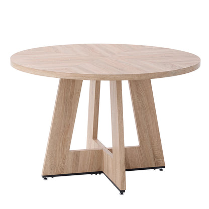 Table ronde nordique en bois massif 120cm