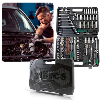 Coffret de clés à douille 216 pièces