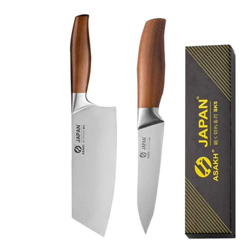Ensemble de couteaux de cuisine japonais professionnels