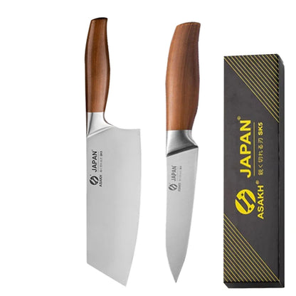 Ensemble de couteaux de cuisine japonais professionnels