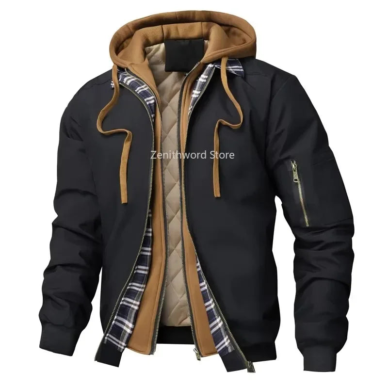 Veste coupe-vent chaude pour homme