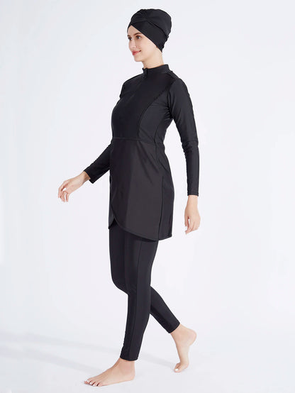 Burkini imprimé fleuri en 3 pièces