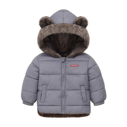 Veste à capuche polaire pour bébé