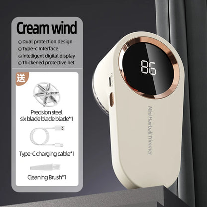 Appareil anti-peluches électrique rechargeable par USB