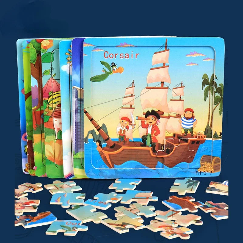 Puzzle 3D en bois de 20 pièces