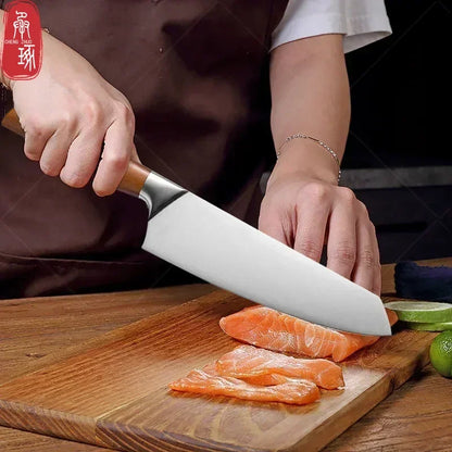 Ensemble de couteaux de cuisine japonais professionnels